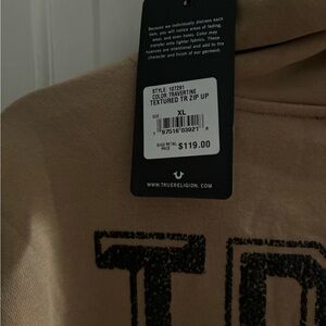 True religion zip up